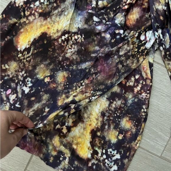 CATHERINE MALANDRINO size 4 P silk floral flowy dress in excellent condition - Picture 7 of 13